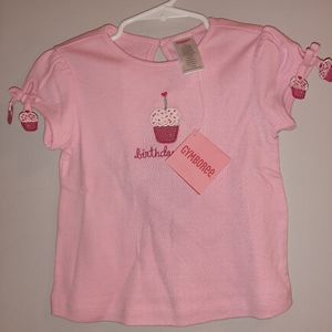 NWT Vintage Gymboree Birthday Girl 2T Top Short